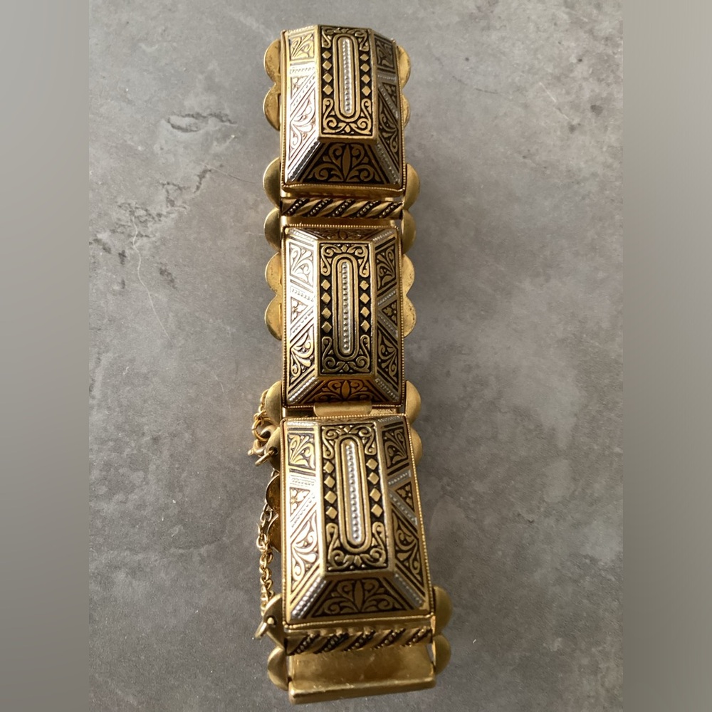 Vintage 1960’s Toledo Damascene bracelet - Picture 2 of 6